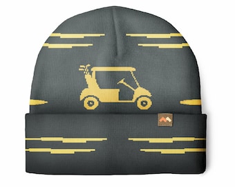 Beanie Hat for Men or Women Funny Golf Golfing Gift Idea for Christmas & Birthday