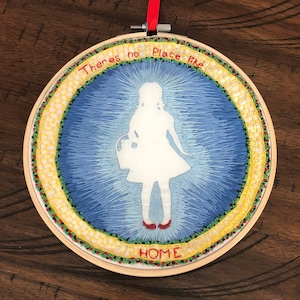 Discounted Wizard of Oz Dorothy embroidery hoop art
