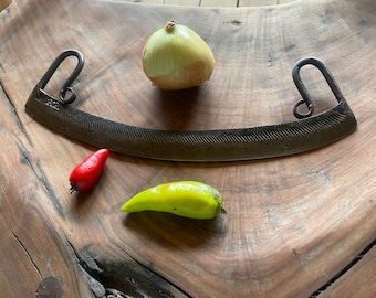 Pizza cutter- hand forged metal