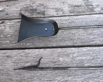 Hand forged Shovel and poker set