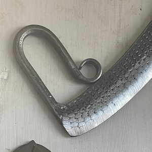 Pizza cutter hand forged metal image 9