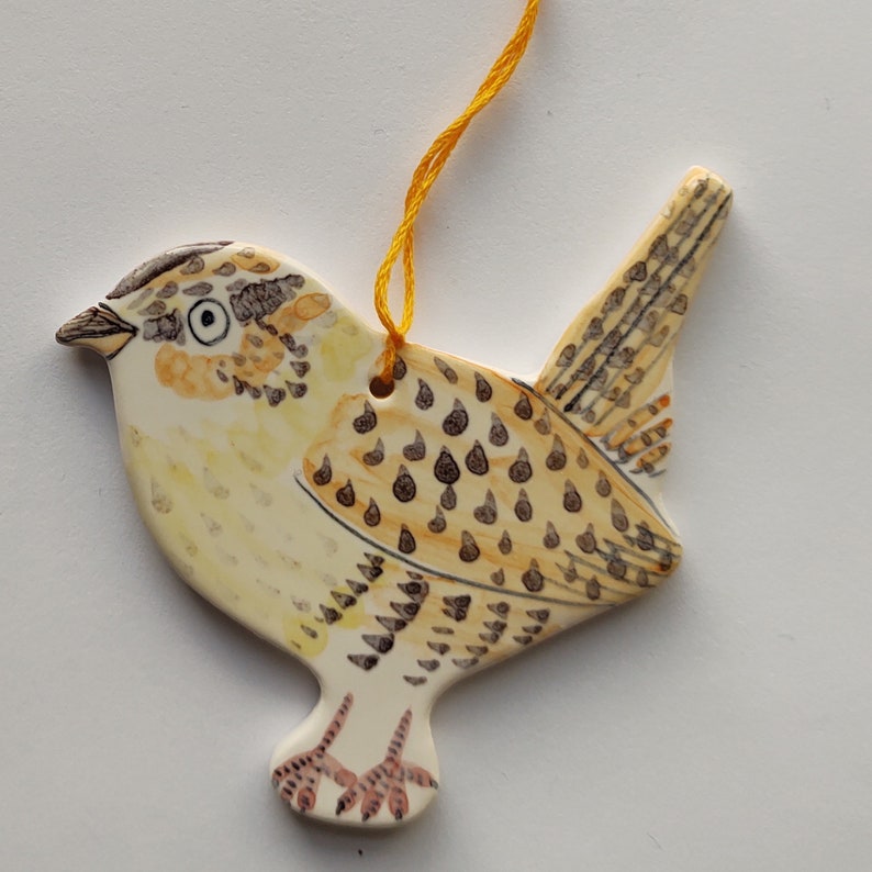 Ceramic Bird decorations Wren