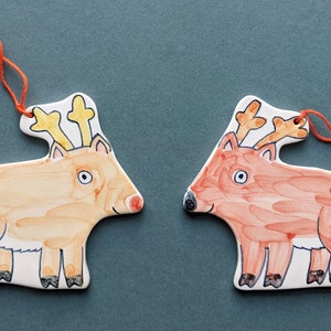 Woodland Creatures ceramic hang up decorations image 6