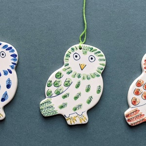 Woodland Creatures ceramic hang up decorations image 4