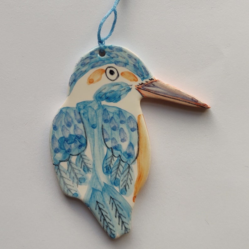 Ceramic Bird decorations Kingfisher