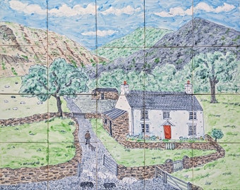 Lakeland Cottage tile panel