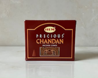 Incienso Hem Precious Chandan Cone, caja de 10 conos
