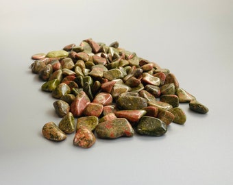 Unakite Tumbled Stone, (.5-.75 inch)