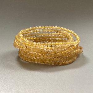 Citrine Small Bead Bracelet