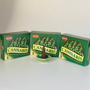 Hem Cannabis Incense Cones, 10 Cone Box image 4
