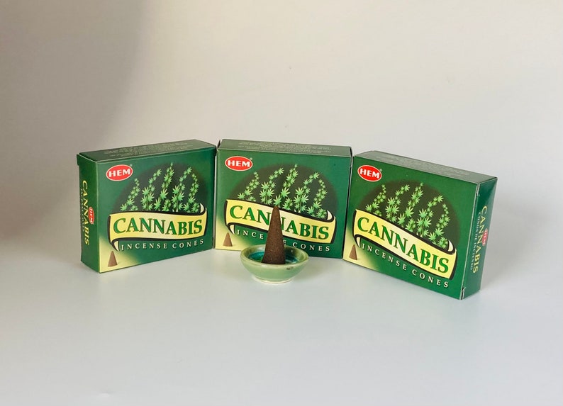 Hem Cannabis Incense Cones, 10 Cone Box image 4