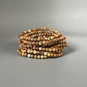 Picture Jasper Small Bead Bracelet