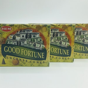 Hem Good Fortune Incense Cones, 10 Cone Box