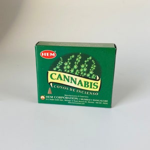 Hem Cannabis Incense Cones, 10 Cone Box image 2