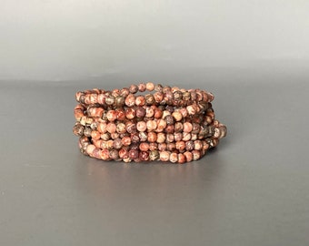 Brecciated Jasper Kleine Kraal Armband