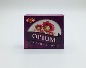 Hem Opium Cone Incense, 10 Cone Box