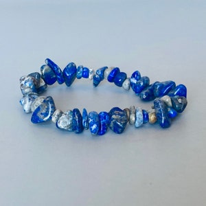 Lapis Lazuli Chip Bracelet