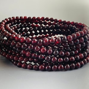 Garnet Small Bead Bracelet