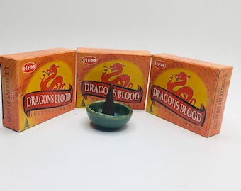 Hem Dragon’s Blood Cone Incense, 10 Cone Box