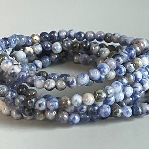 Blue Jasper Small Bead Bracelet