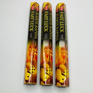 Hem Fast Luck Stick Incense, 20 Stick Box