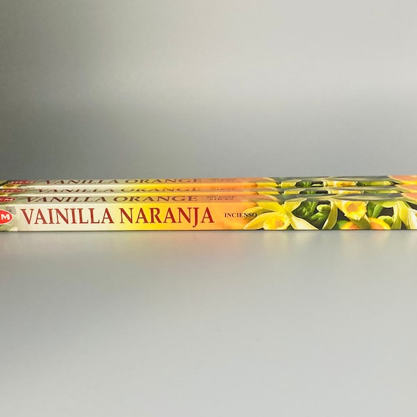 Hem Vanilla Orange Incense Sticks, 8 Stick Box