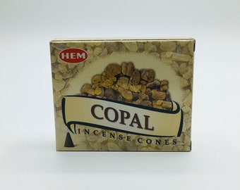 Hem Copal Incense Cones, 10 Cone Box
