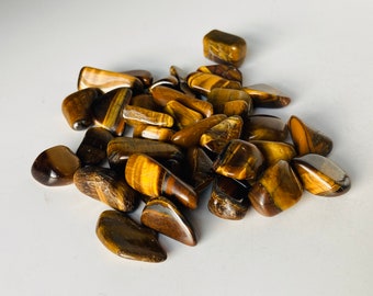 Tiger's Eye Small Tumbled Stones, (.5-.75 inch)