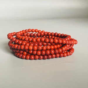 Red Jasper Small Bead Bracelet