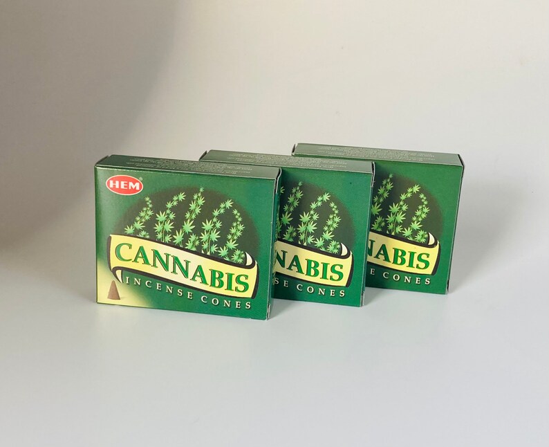 Hem Cannabis Incense Cones, 10 Cone Box image 3