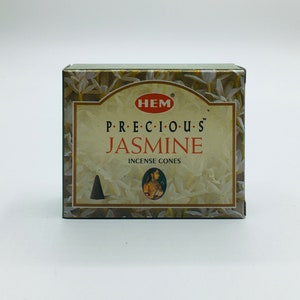 Hem Precious Jasmine Incense Cones, 10 Cone Box