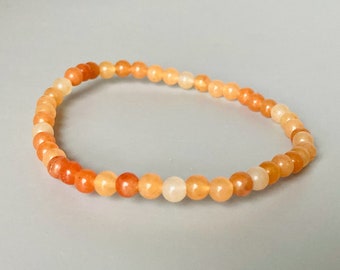 Red Aventurine Small Bead Bracelet