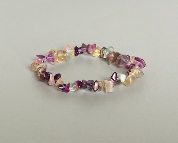 Buy rainbow Fluorite Crystal Gemstone Bracelet online south africa