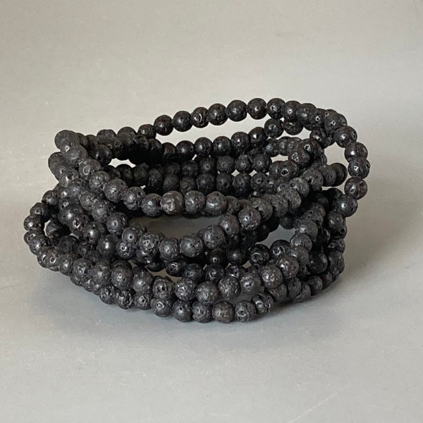 Lava Small Bead Bracelet