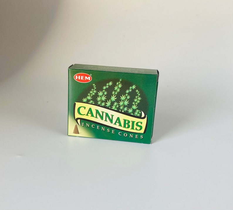 Hem Cannabis Incense Cones, 10 Cone Box image 1