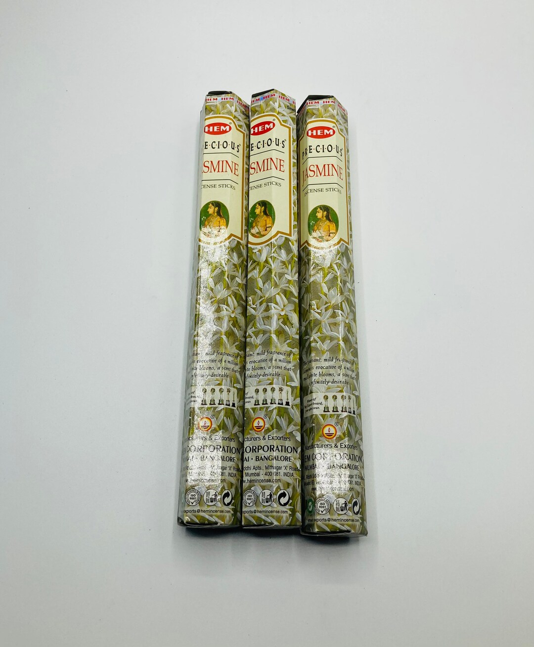 HEM Egyptian Jasmine Incense Sticks – 6 Boxes, 120 Sticks Total, Hand-Rolled In India - View #9