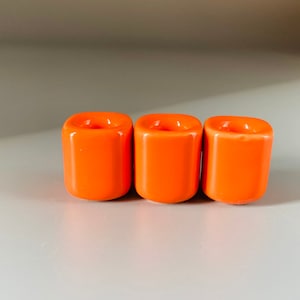 Orange Ceramic Chime Candle Holder