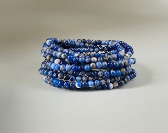 Sodalite Small Bead Bracelet