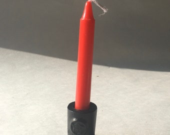 Pentagram Cast Iron Chime Candle Holder