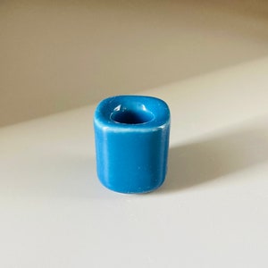 ブルーセラミックチャイムキャンドルホルダー