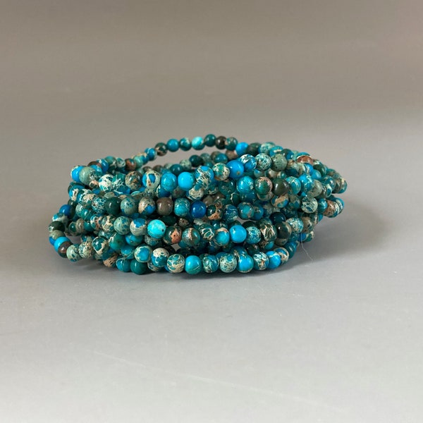 Aqua Terra Jasper Small Bead Bracelet