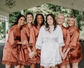Silky Lace Robe, Bridesmaid Robes, Bridal Robe, Wedding Robes, Bridesmaid Gifts, Bridal Party Gift, Maid of Honor Gifts, Bridesmaid Proposal