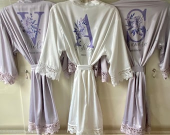 Bachelorette Party Robes, BRIDESMAID ROBES, Bridesmaid Gifts, Bridesmaid Proposal, Wedding Party Robes, Bridal Robe, Bridesmaid Party Gifts
