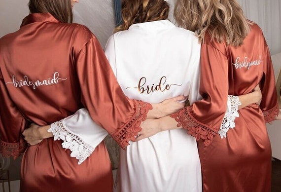 Bridesmaid Robes Bridal Party Robes for Wedding Morning