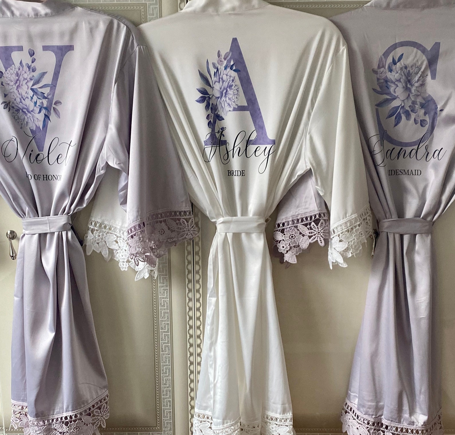 Very Peri Bridesmaid Robes Lavender Bridesmaid Robes Very Etsy