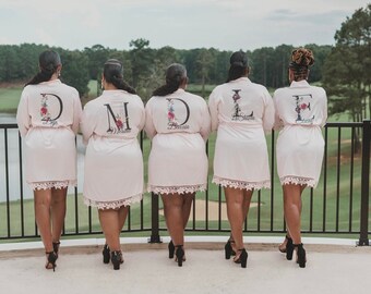 Customized ROBES, Bridal Party Robes, Bridesmaid Proposal, Wedding Gifts, Wedding Party Robes, Bridesmaid Robes, Bridesmaid Gifts