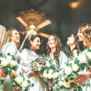 Sage Green Bridesmaid Robes, Bridesmaid Gift, Bridesmaid Proposal, Bridal Party Gifts, Wedding Gift, Wedding Party Robes, Bachelorette Party