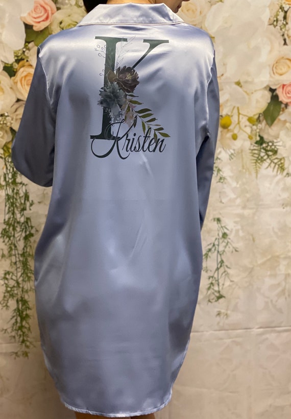 bridesmaid button down sleep shirt