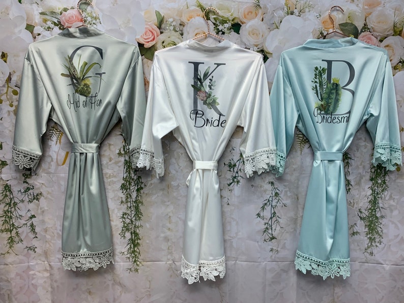 CUSTOMIZED Boho Wedding Robes Bridesmaid Boho Robes Rustic Etsy