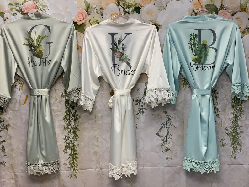 CUSTOMIZED Boho Wedding Robes Bridesmaid Boho Robes Rustic Etsy